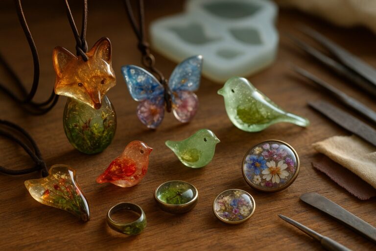 animaux en resine : des pièces uniques faites main qui allient art et nature. Bijoux et objets décoratifs racontant une histoire à chaque pièce, grâce au moulage, aux inclusions et à des finitions soignées. Découvrez la collection artisanale.