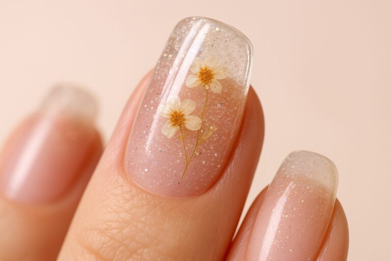 Ongle en resine: des créations artisanales, transparentes et lumineuses, faites main avec soin. Chaque design raconte une histoire — fleurs éternisées, inclusions fines et finitions soignées pour une allure légère et unique qui sublime la lumière.