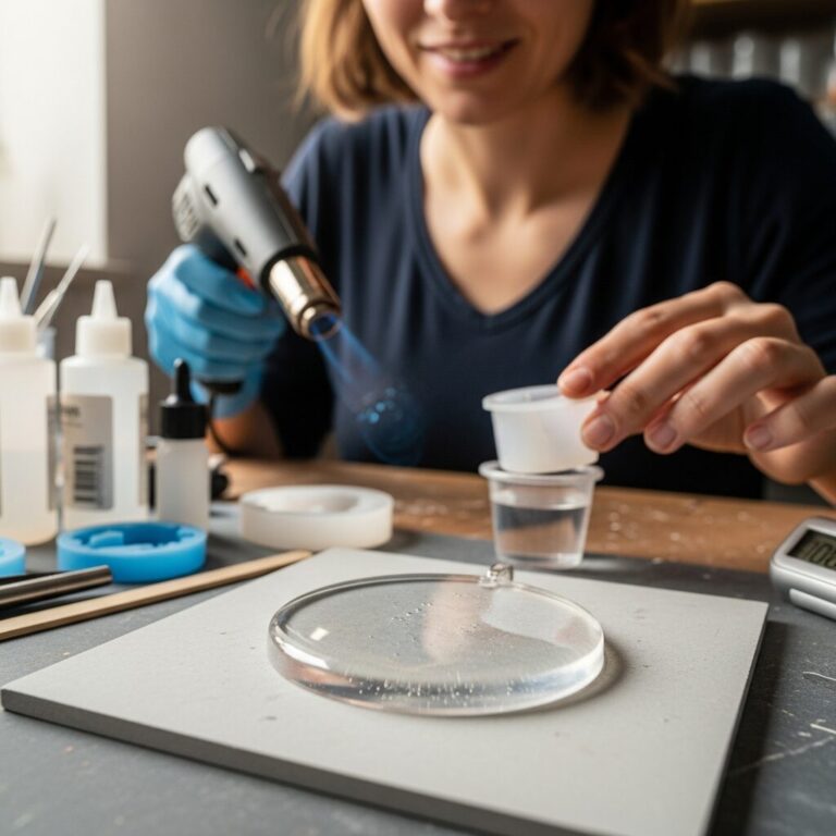 temps de sechage resine epoxy : Marion, experte en bijoux faits main, partage les astuces pour un durcissement optimal, sans bulles ni traces. Découvrez conseils pro pour une transparence parfaite et une finition durable sur vos créations en résine.