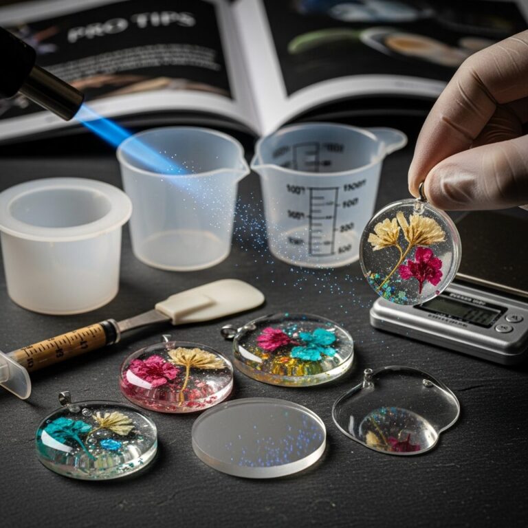 Marion vous guide vers la meilleure resine epoxy pour bijoux en résine: transparence lumineuse, gestion des bulles et finitions soignées. Découvrez conseils pro, comparatifs et inspirations pour créer des pièces uniques comme fleurs éternisées, éclats colorés et lumière capturée.