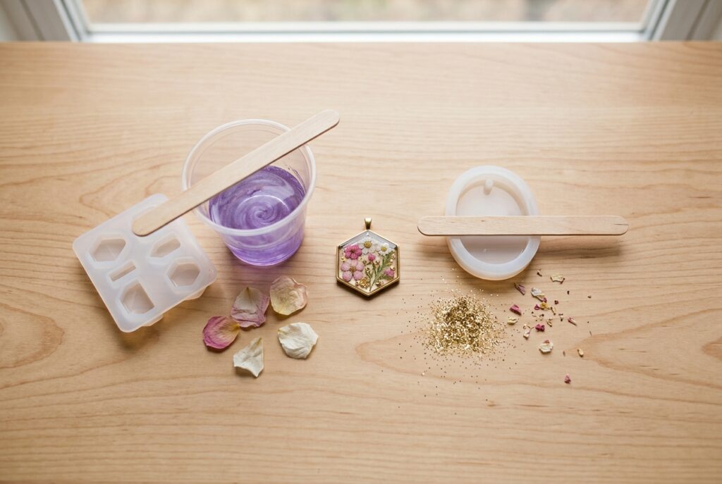 Atelier creation bijoux resine pour debuter