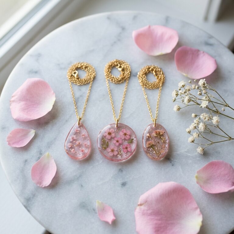Collier en résine rose : guide d'achat - illustration