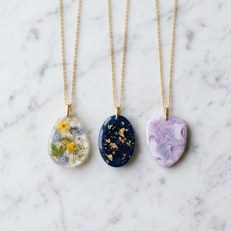 Comment choisir un pendentif en résine pigmentée - illustration